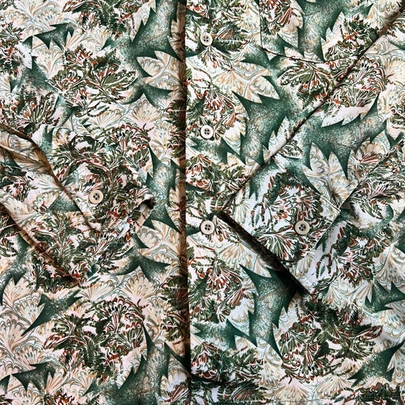 Vintage 1970s J.C.Penney Patterned Button Up - Picture 2 of 7